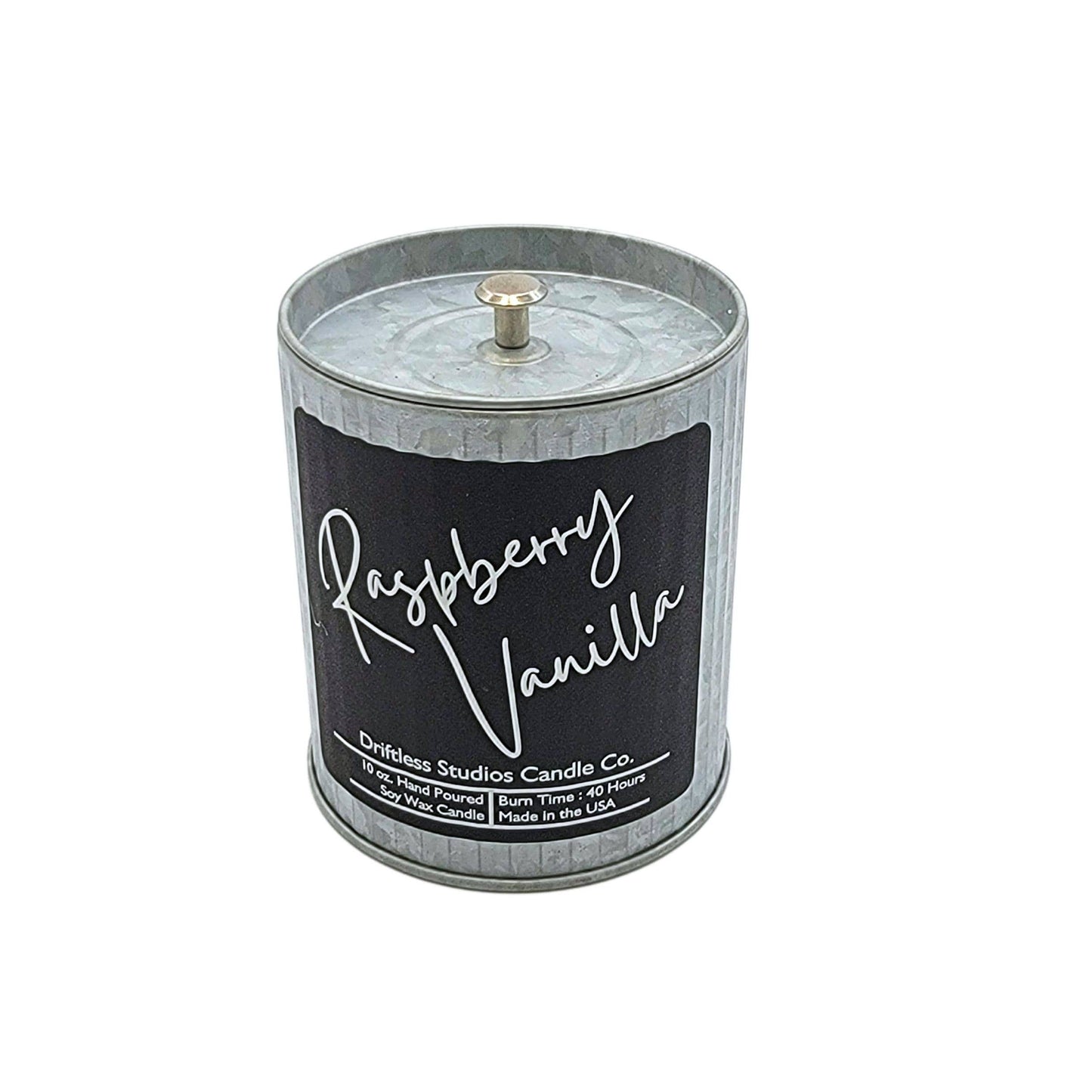 Raspberry Vanilla Soy Wax Candle Scented Farmhouse Candles